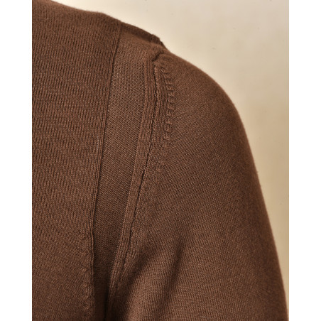 Cardigan en coton marron col V Outfit