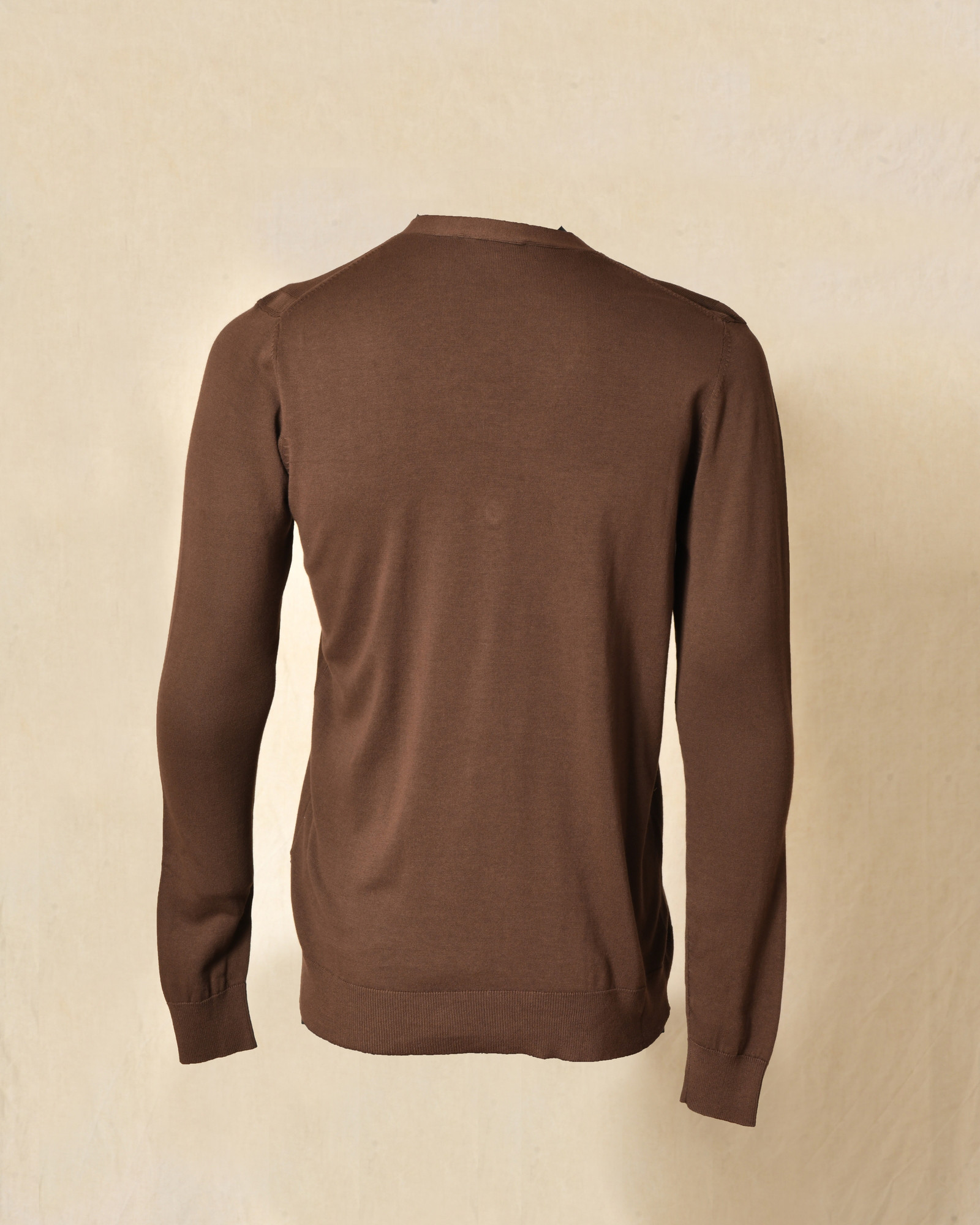 Cardigan en coton marron col V Outfit