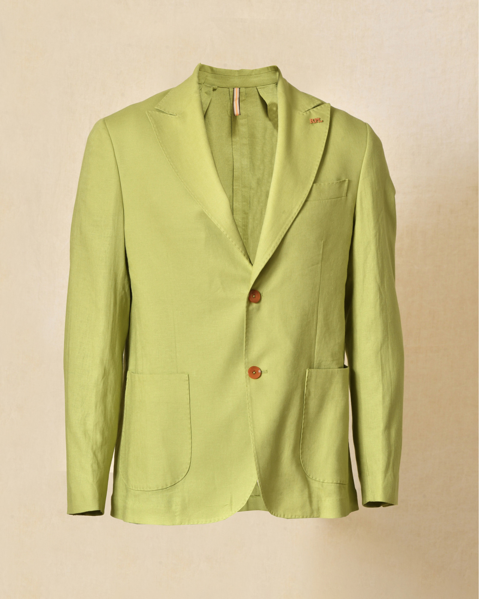 Veste blazer en lin verte RPL