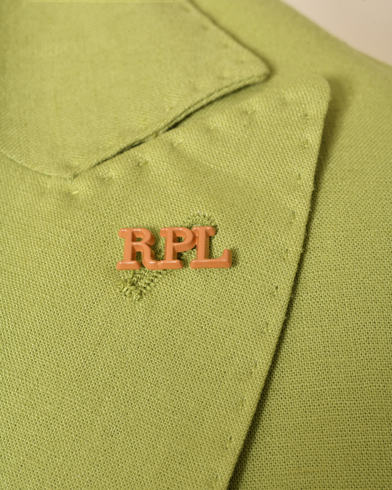 Veste blazer en lin verte RPL