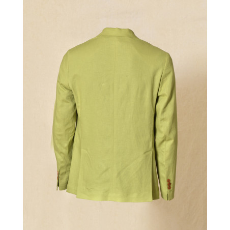 Veste blazer en lin verte RPL