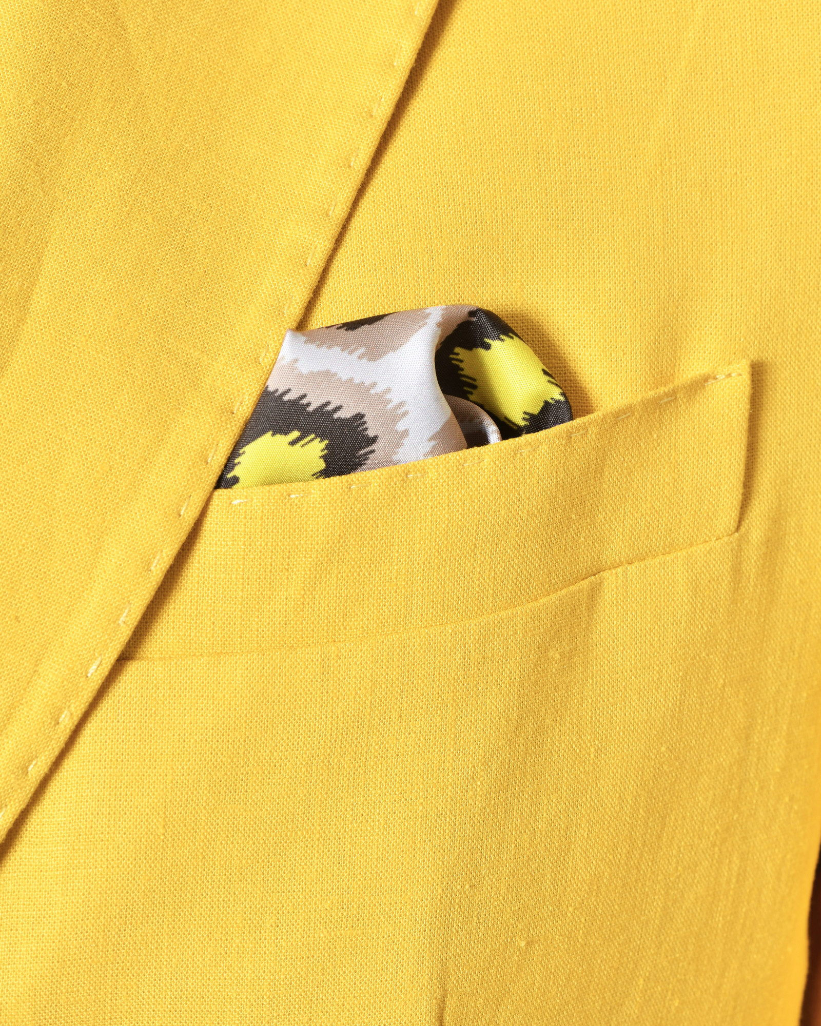 Veste blazer en lin jaune RPL