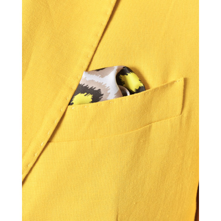 Veste blazer en lin jaune RPL