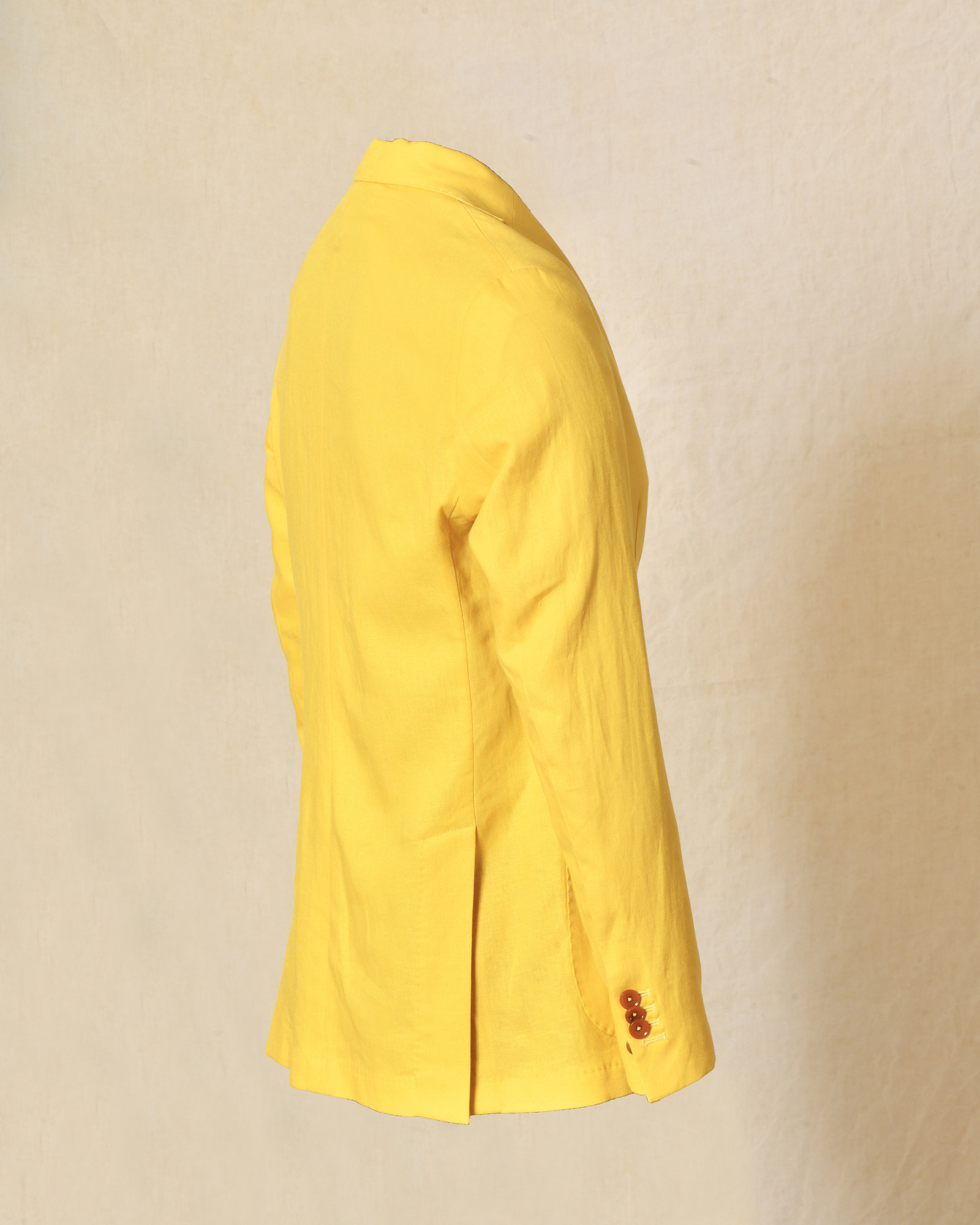 Veste blazer en lin jaune RPL
