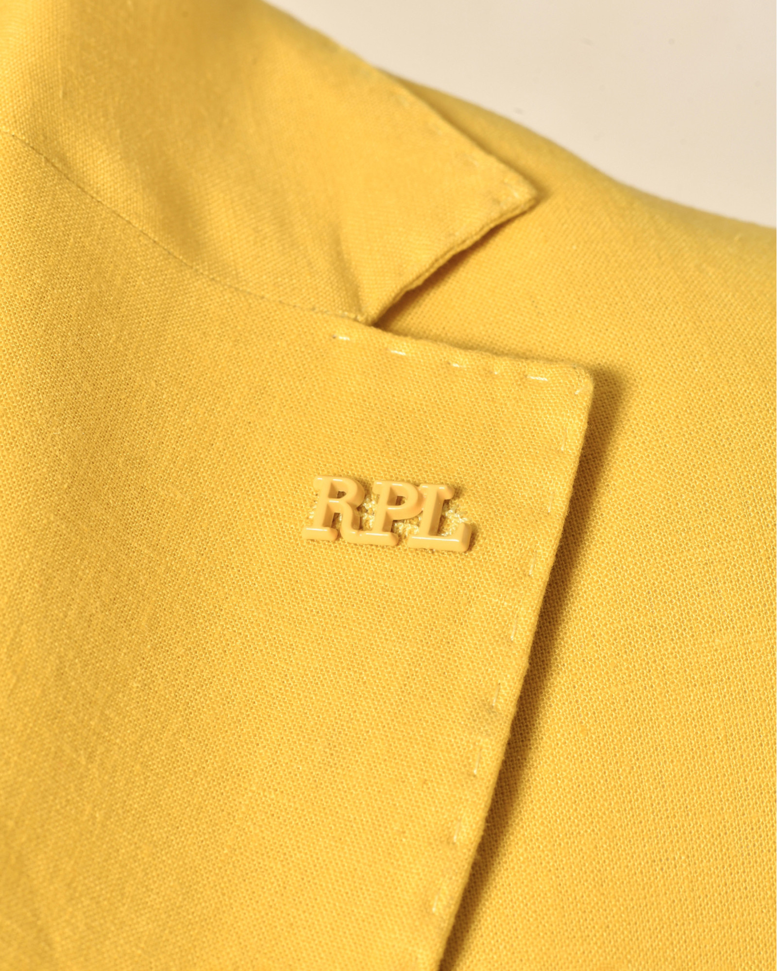 Veste blazer en lin jaune RPL