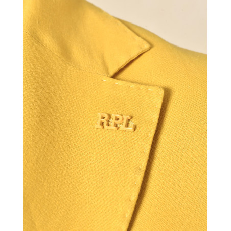 Veste blazer en lin jaune RPL