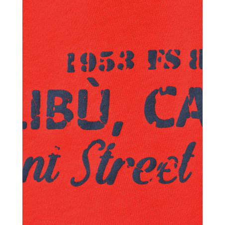 Short de survêtement rouge Front Street