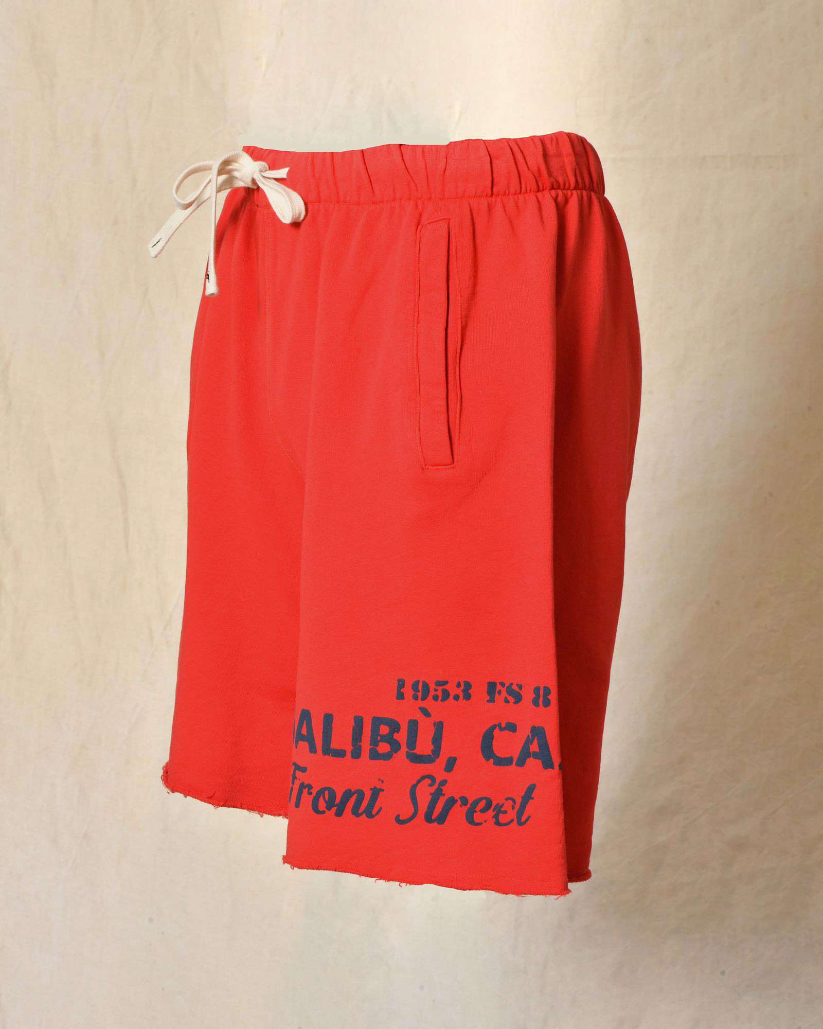 Short de survêtement rouge Front Street