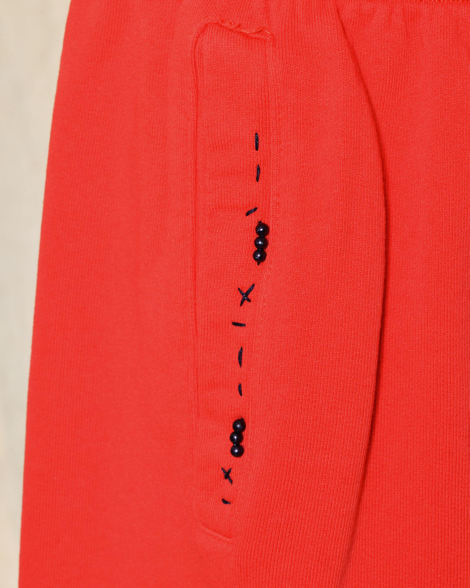 Short de survêtement rouge Front Street