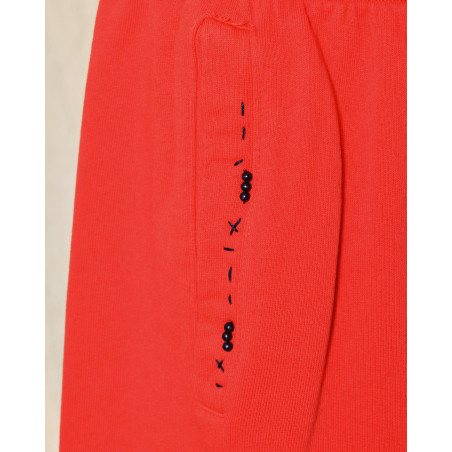 Short de survêtement rouge Front Street