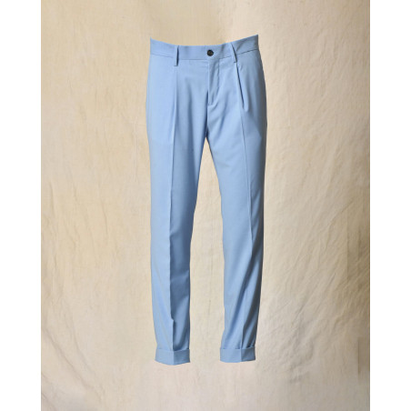 Pantalon à pinces bleu Outfit