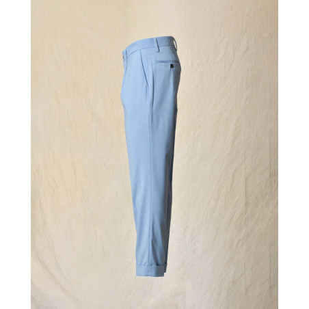 Pantalon à pinces bleu Outfit