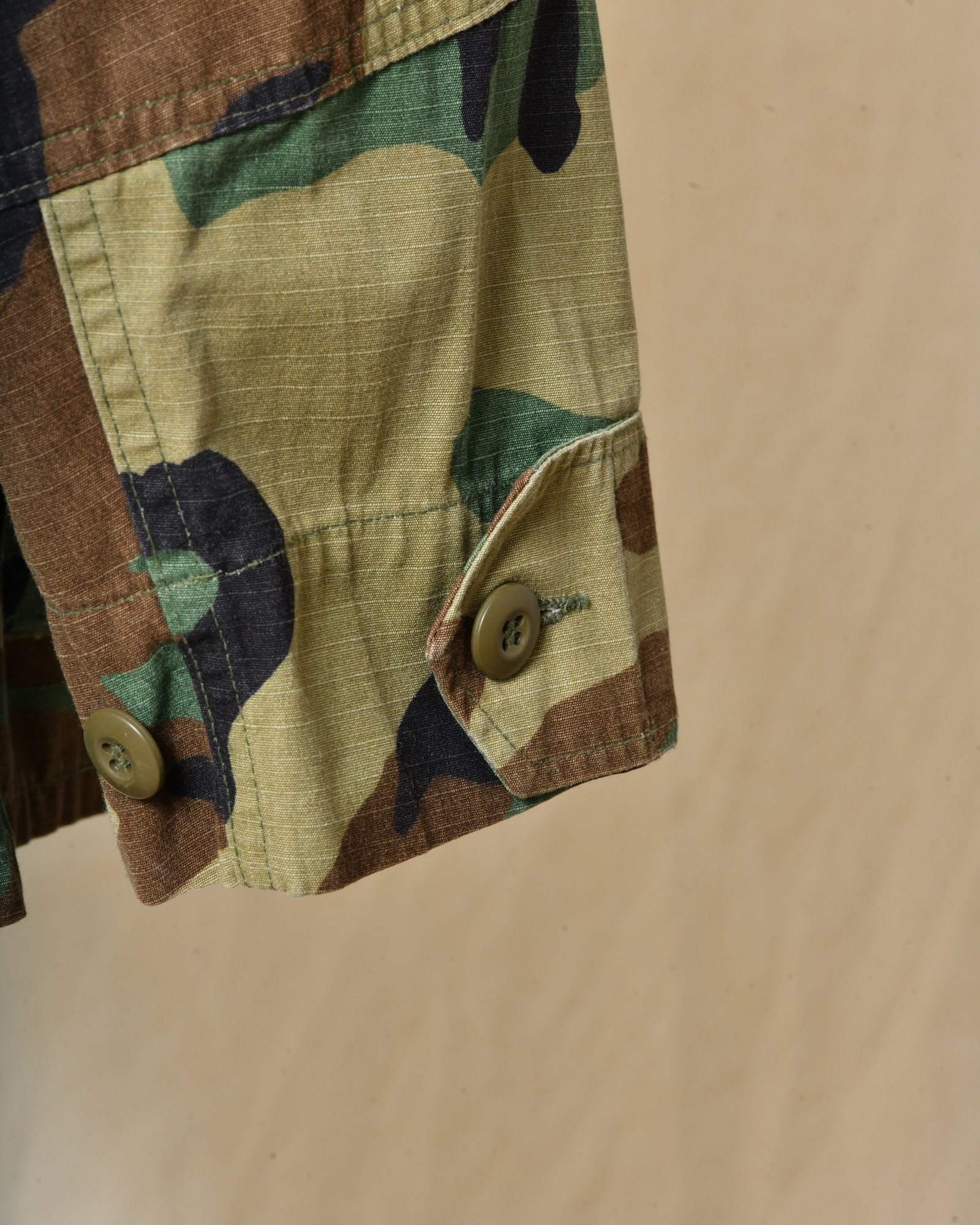 Veste camouflage à empiècement denim Front Street