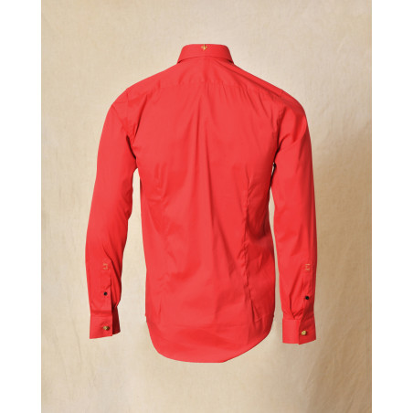 Chemise en coton rouge Lords & Fools