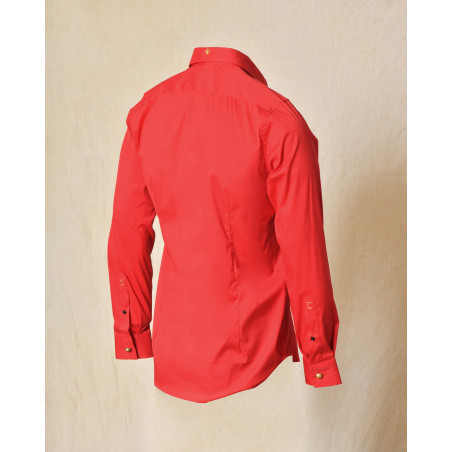 Chemise en coton rouge Lords & Fools