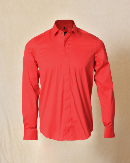 Chemise en coton rouge Lords & Fools