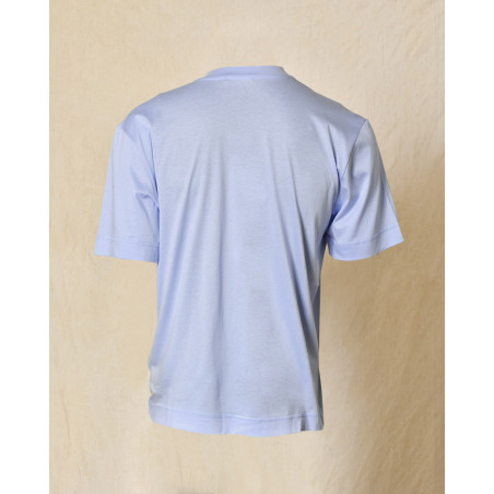 T-shirt col V bleu Outfit
