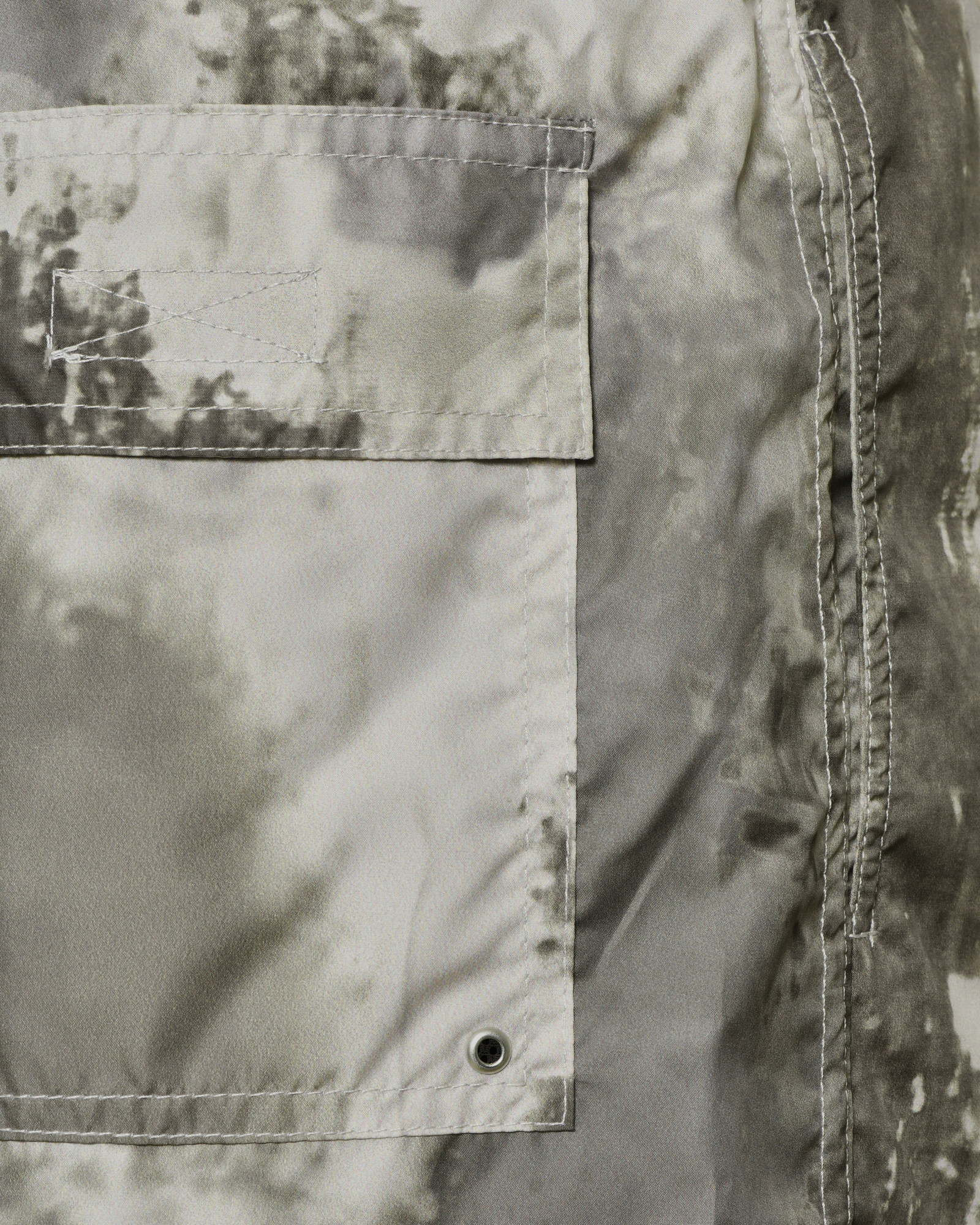 Short de bain effet délavé kaki Ixos