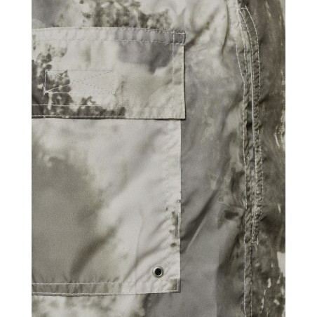 Short de bain effet délavé kaki Ixos