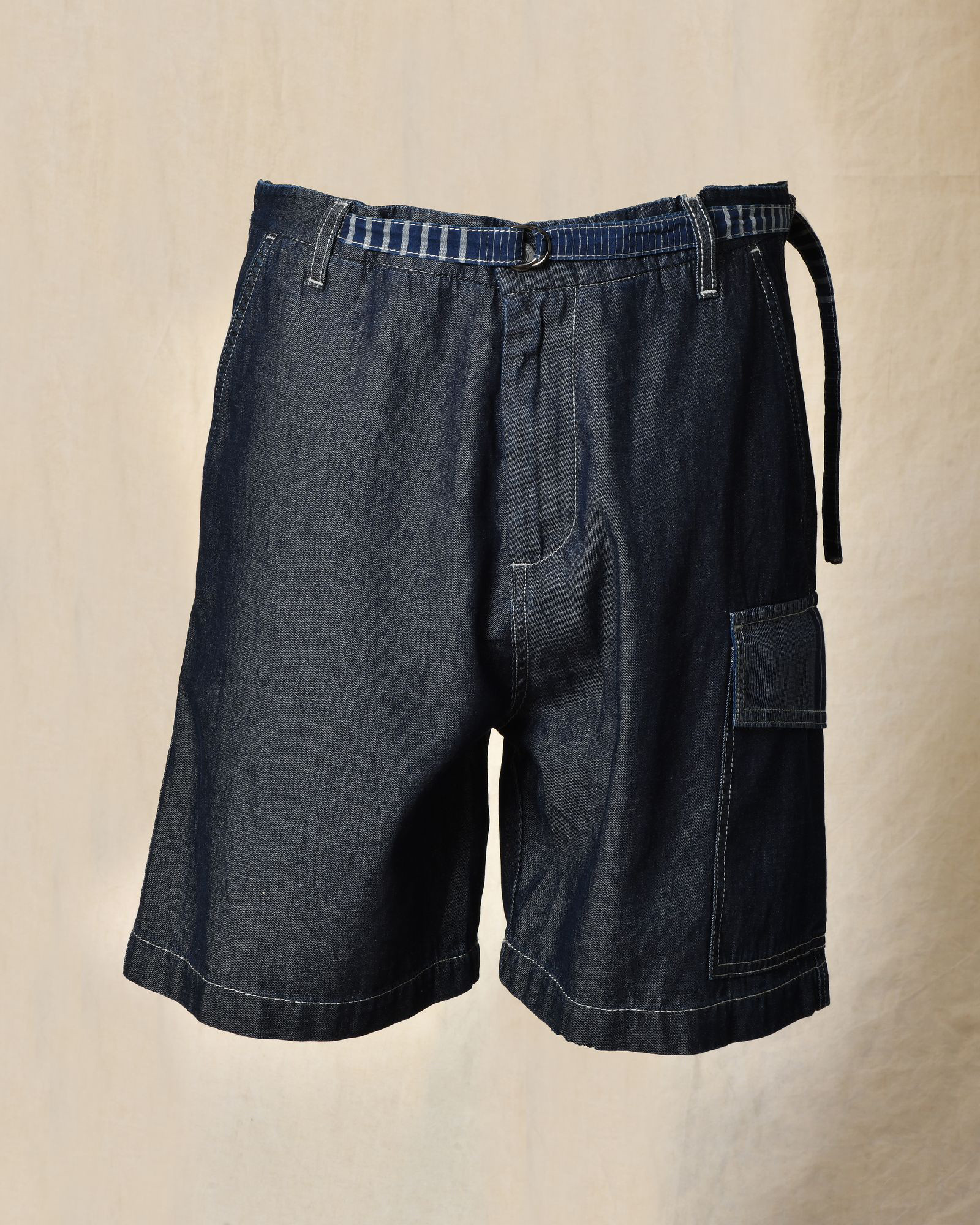 Bermuda en denim bleu Ixos