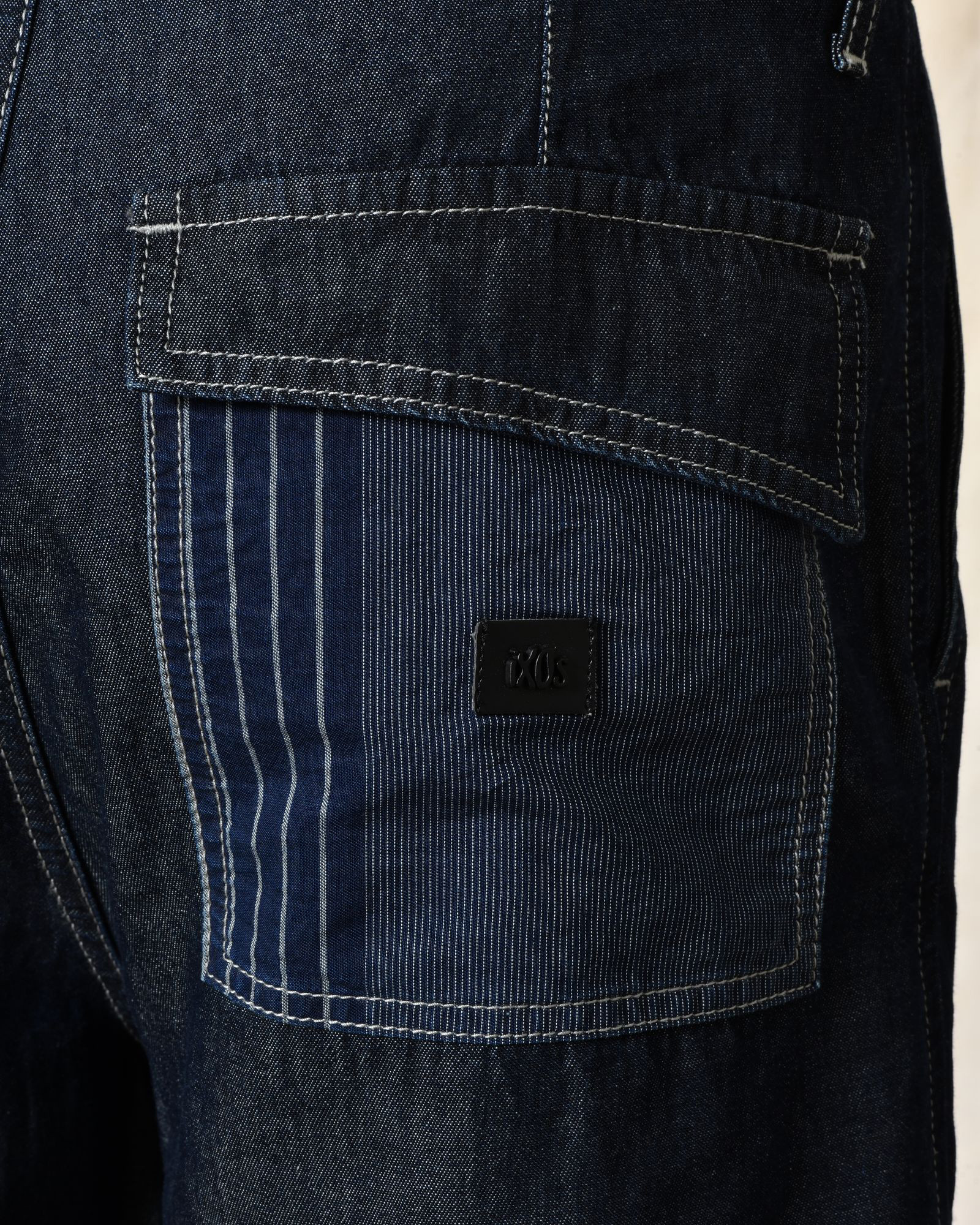 Bermuda en denim bleu Ixos