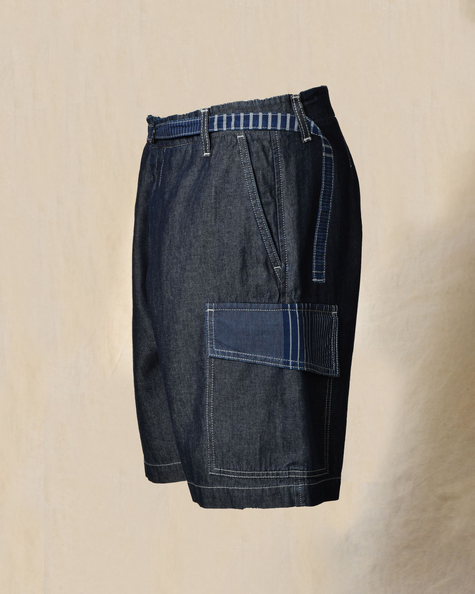 Bermuda en denim bleu Ixos