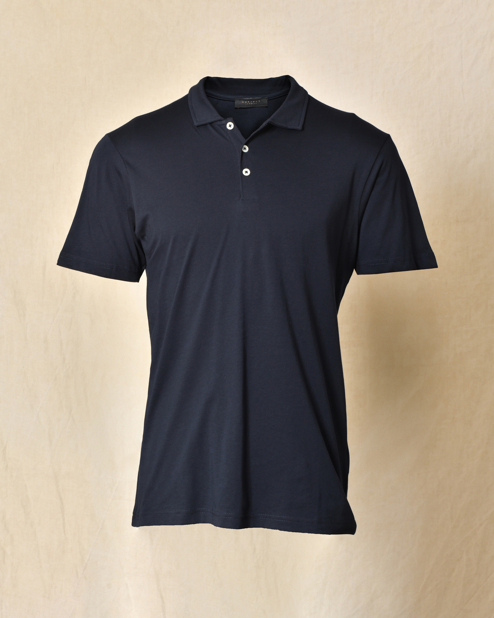 Polo en coton bleu Outfit