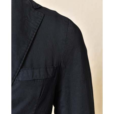 Veste blazer en coton bleu Outfit