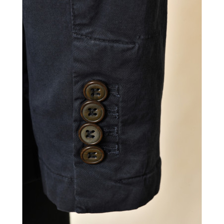 Veste blazer en coton bleu Outfit