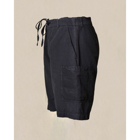 Bermuda en coton bleu Ixos