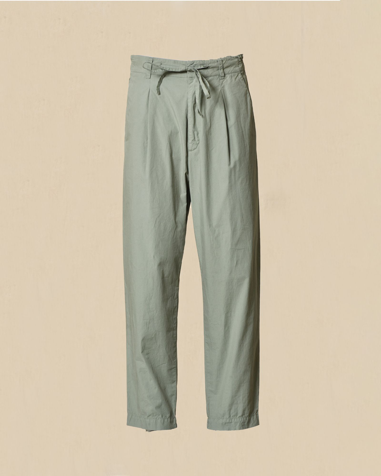 Pantalon en coton élastique vert Ixos