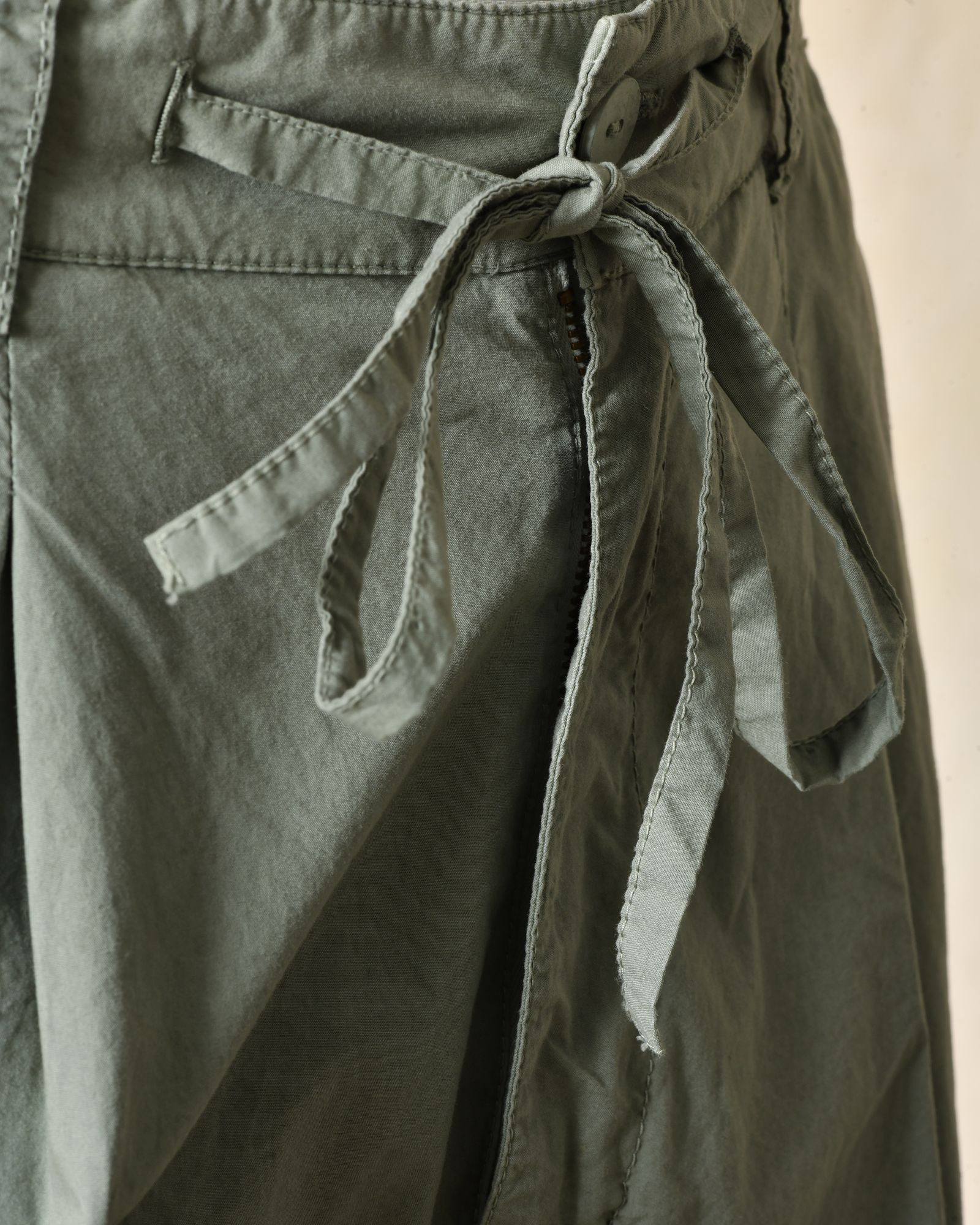 Pantalon en coton élastique vert Ixos