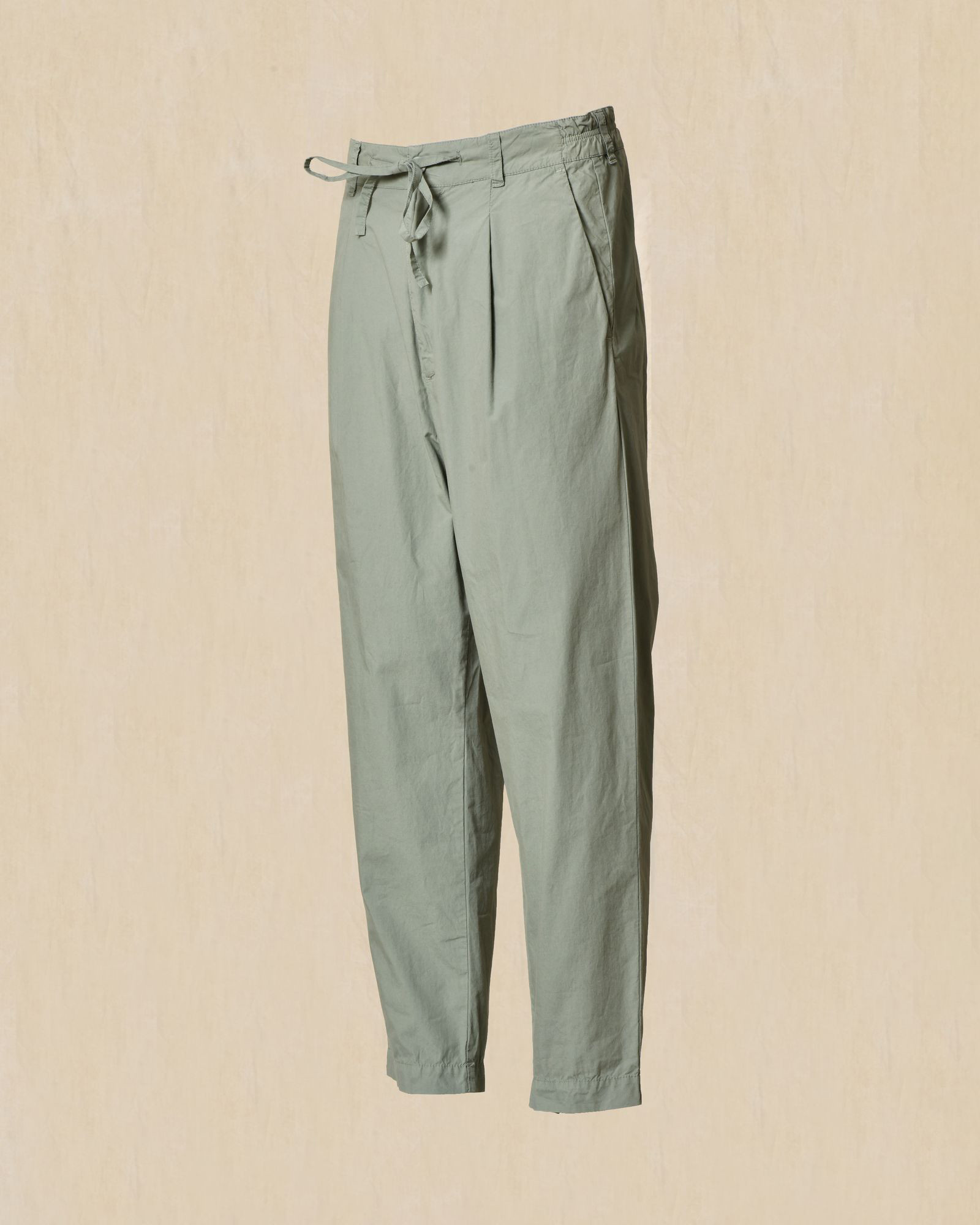 Pantalon en coton élastique vert Ixos