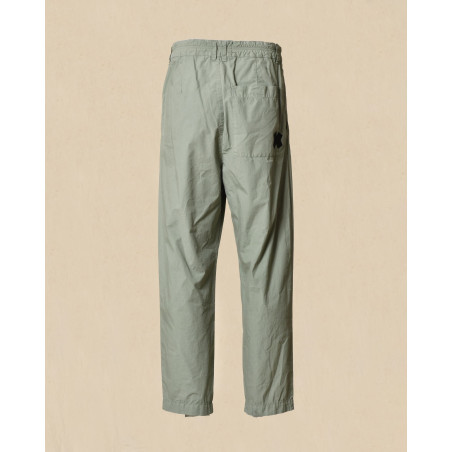 Pantalon en coton élastique vert Ixos