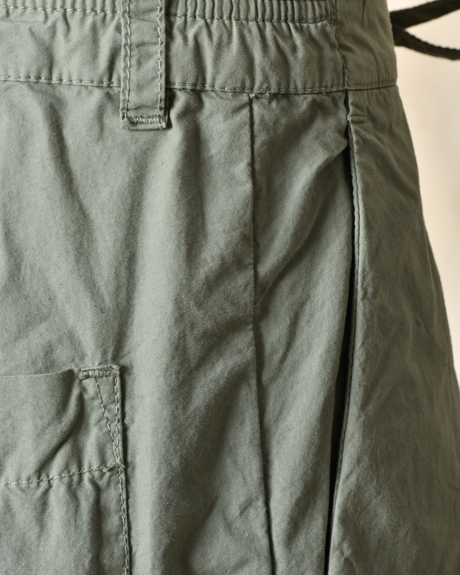 Pantalon en coton élastique vert Ixos