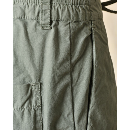 Pantalon en coton élastique vert Ixos