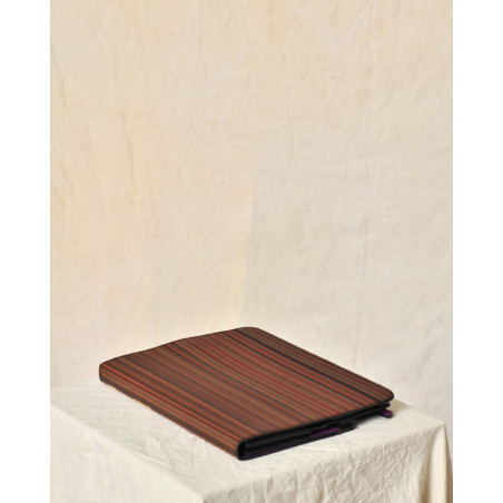 Pochette pour tablette en cuir à rayures multicolores Paul Smith