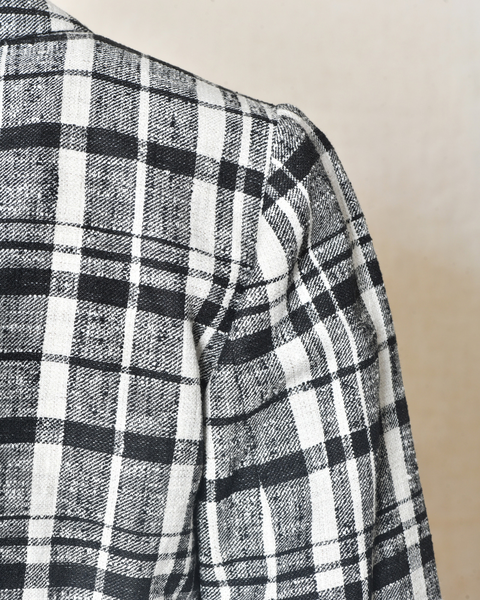 Veste à carreaux en lin Lorena Antoniazzi