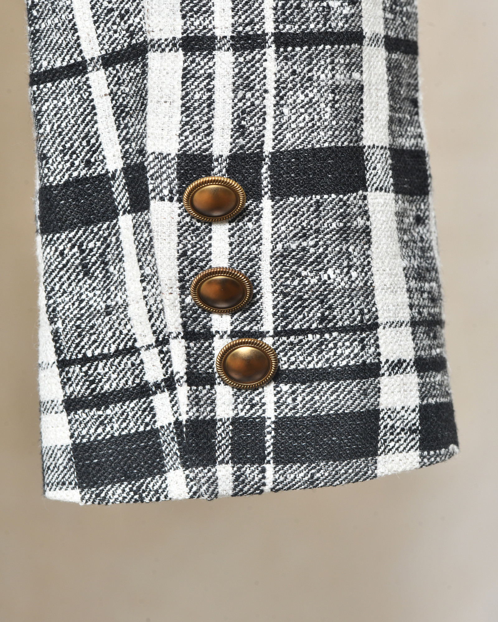 Veste à carreaux en lin Lorena Antoniazzi