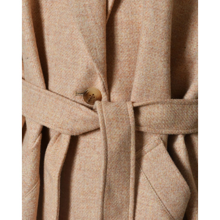 Manteau en laine sans manches beige Bella Jones
