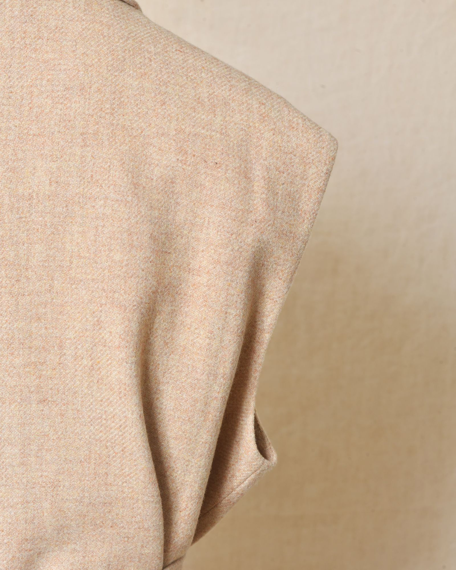 Manteau en laine sans manches beige Bella Jones