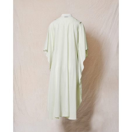 Robe maxi à volants verte Balossa