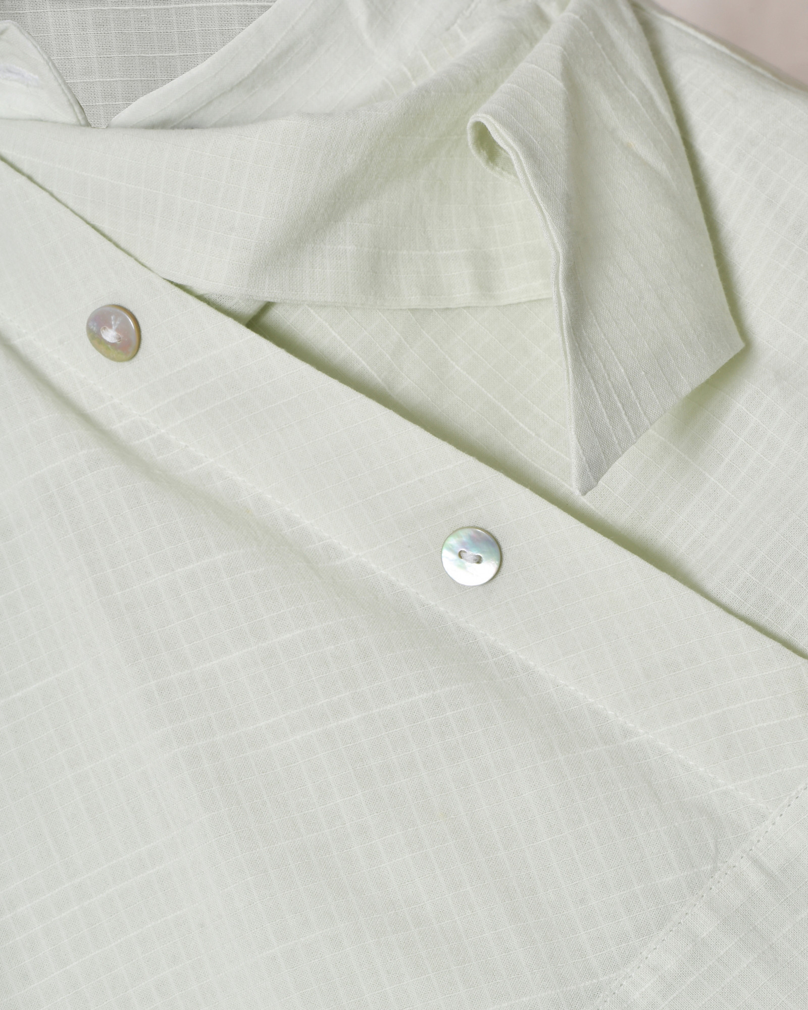 Blouse sans manches à volants verte Balossa