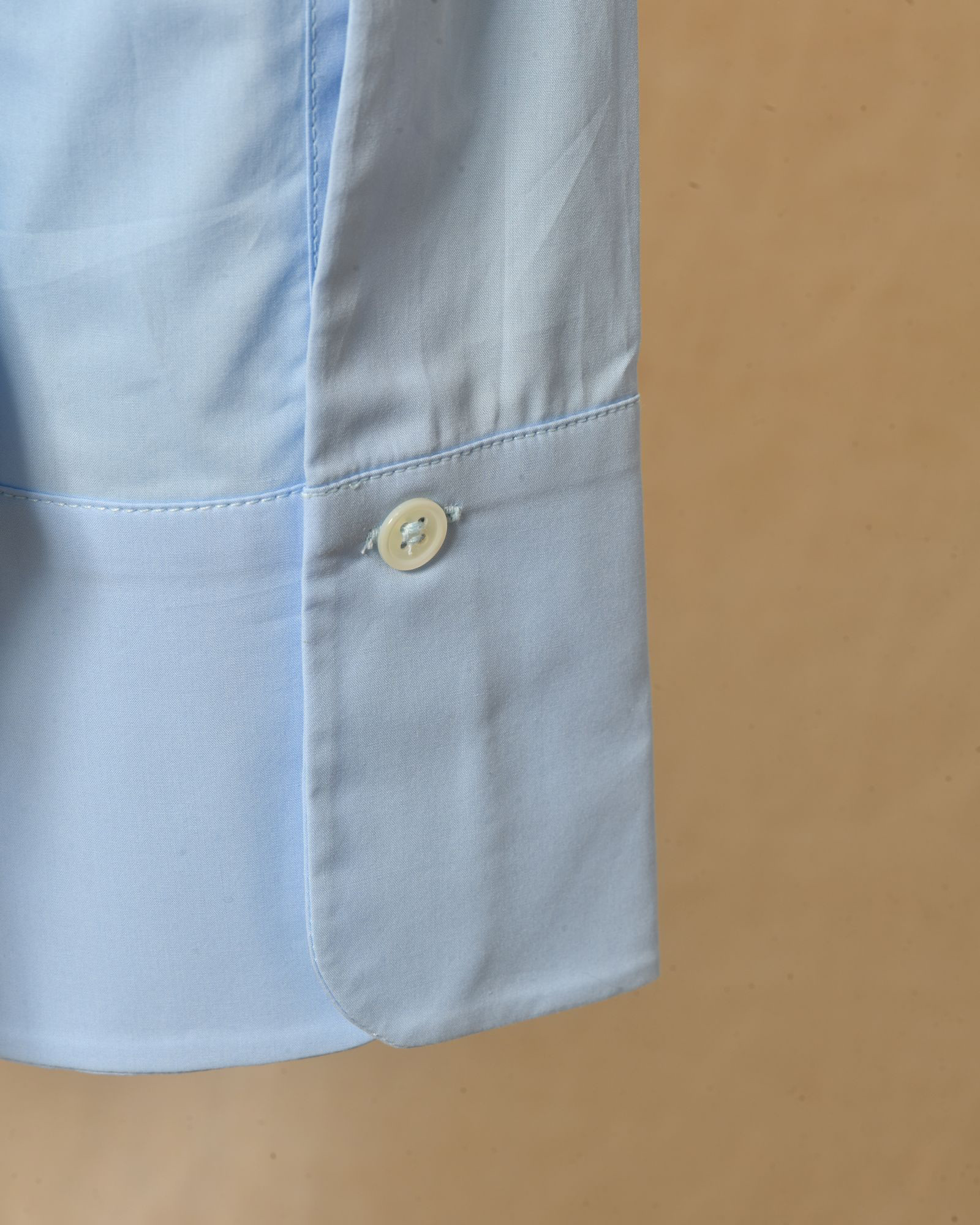 Chemise bleue à cols superposés Balossa