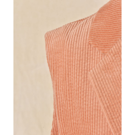 Veste côtelée sans manches orange Bella Jones