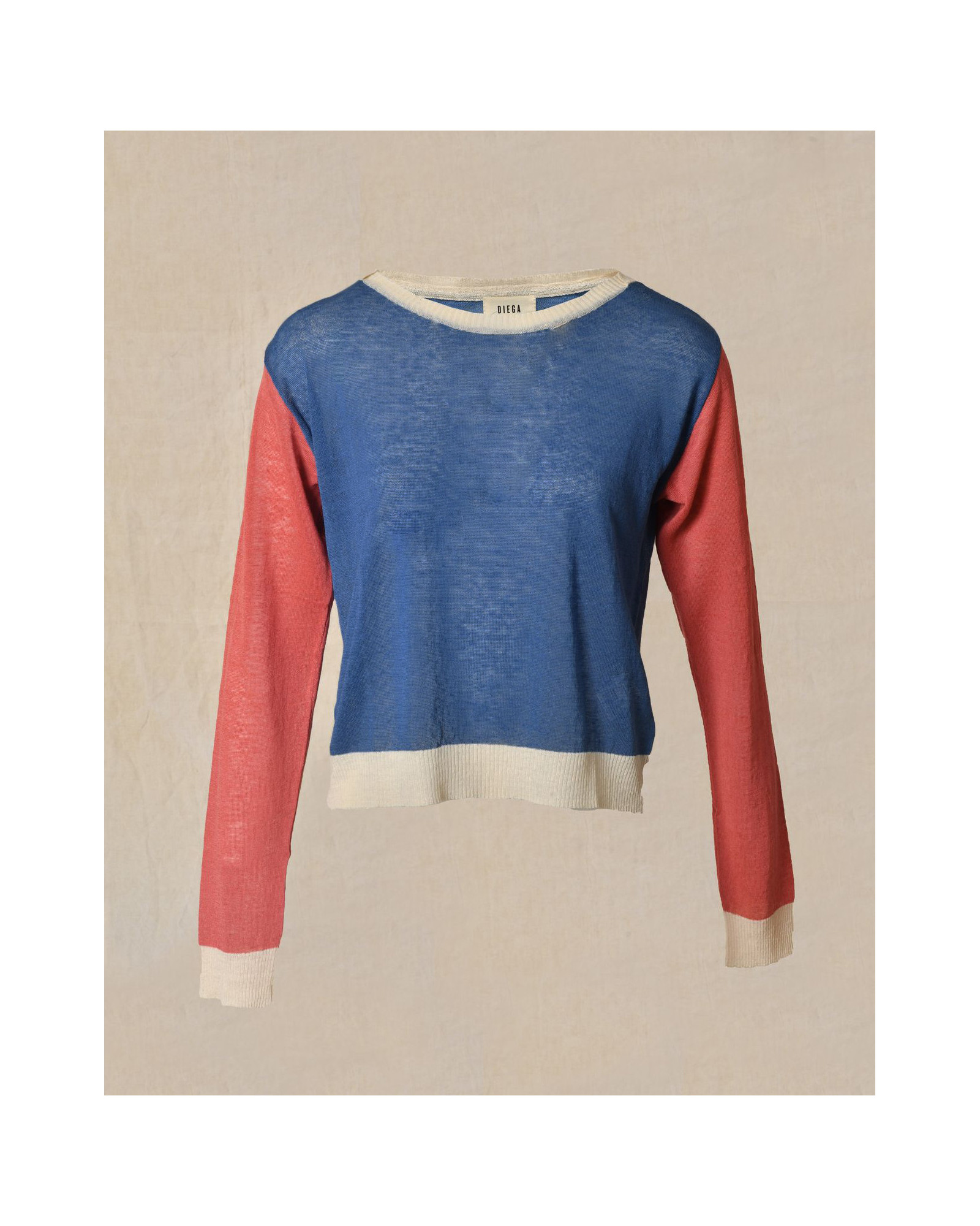 Pull en lin tricolore Diega