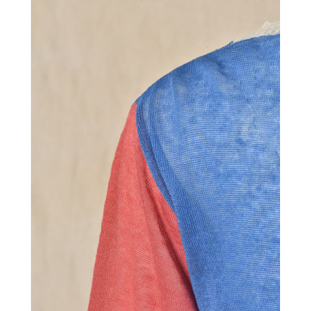Pull en lin tricolore Diega