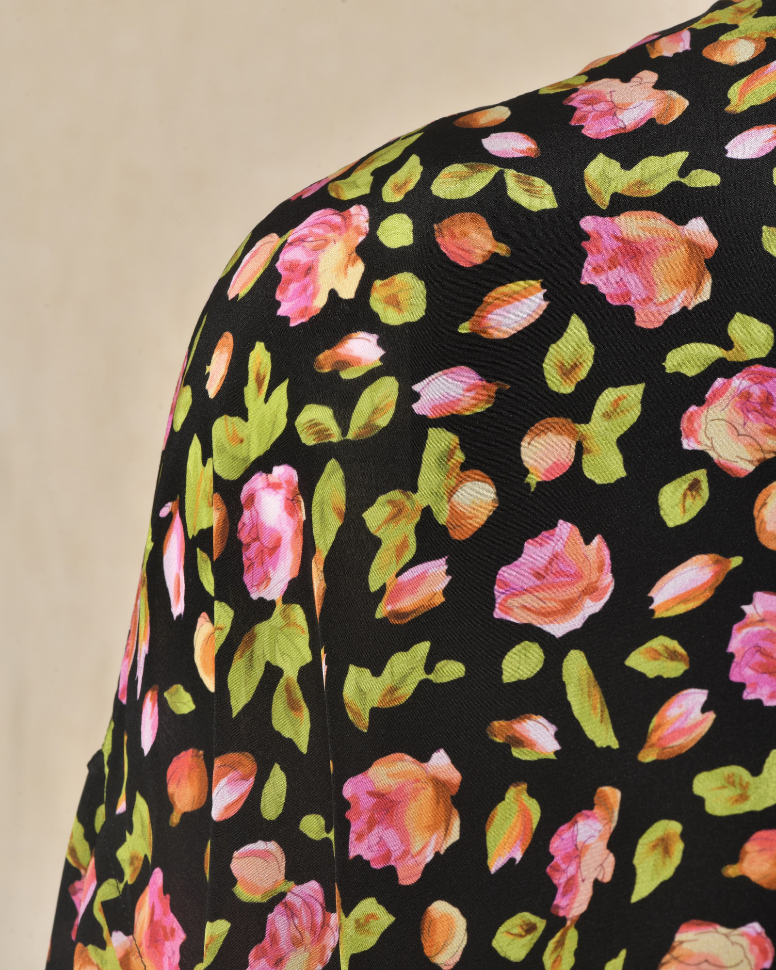 Robe fleurie en soie Balenciaga