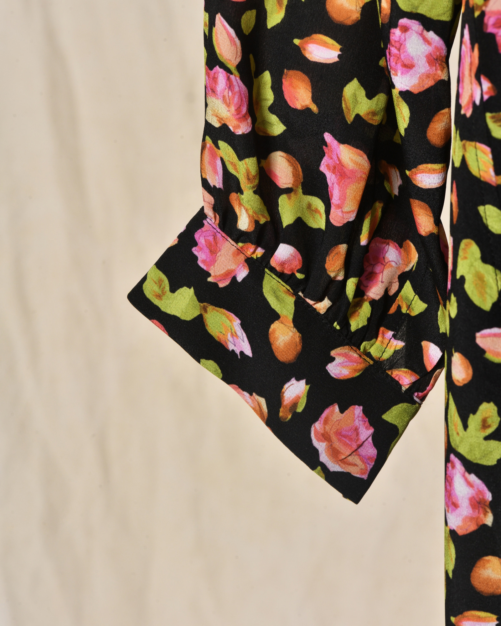 Robe fleurie en soie Balenciaga