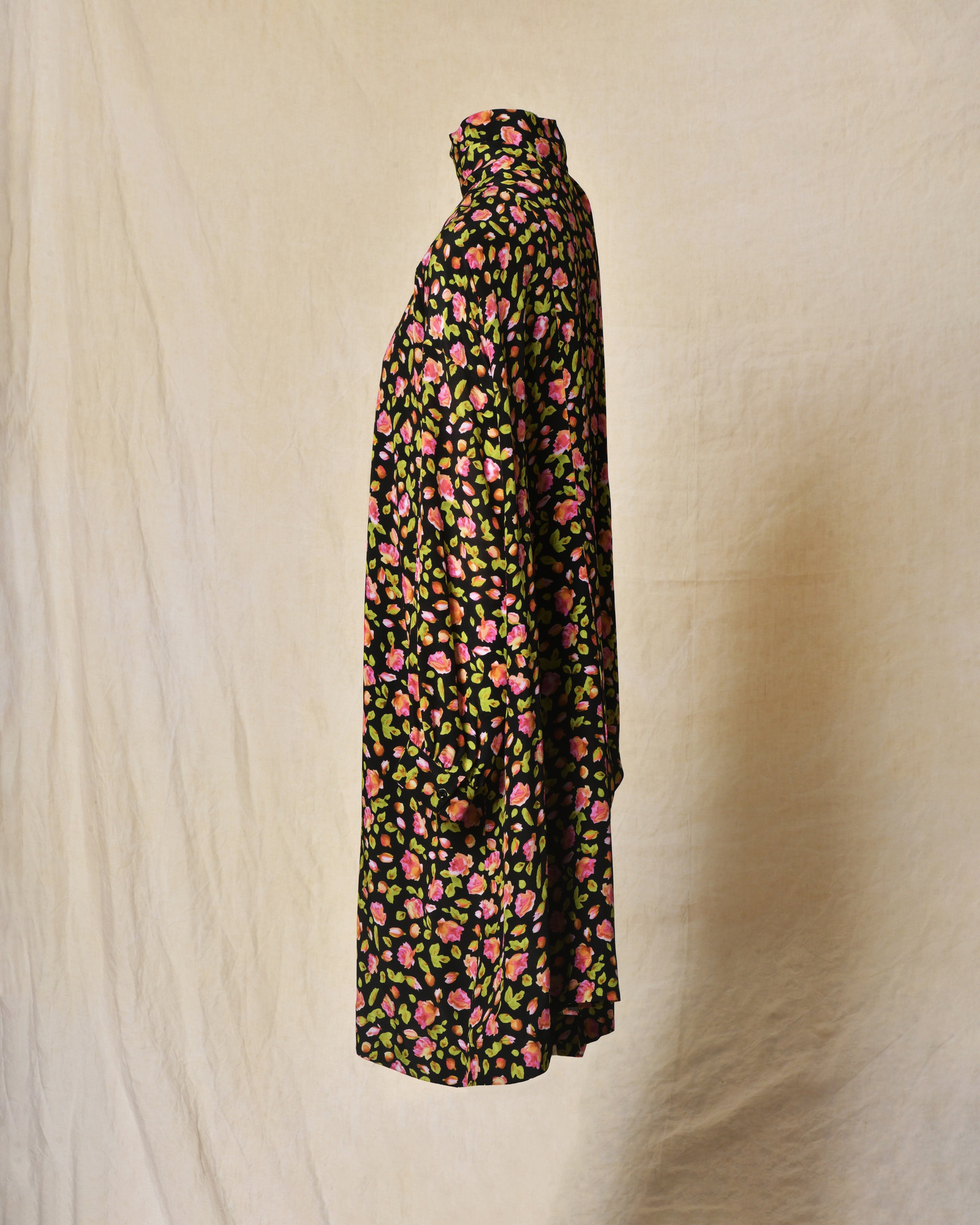 Robe fleurie en soie Balenciaga